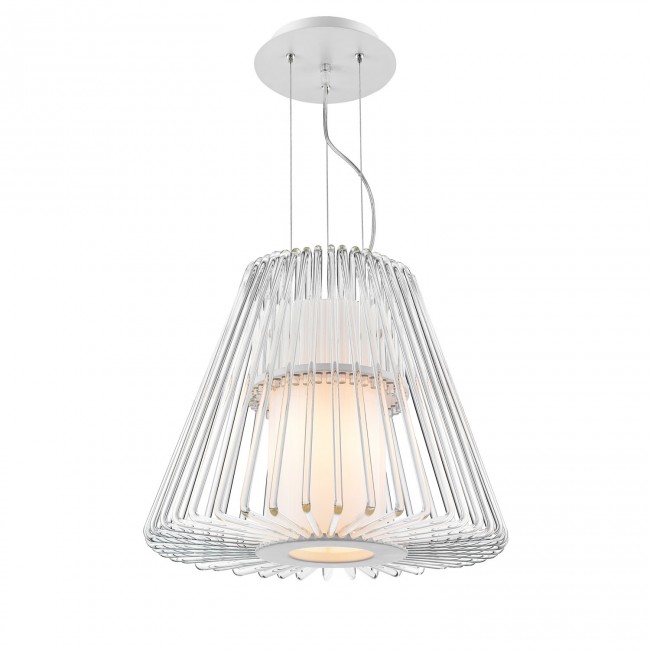 Chrome Ten-Light Pendant