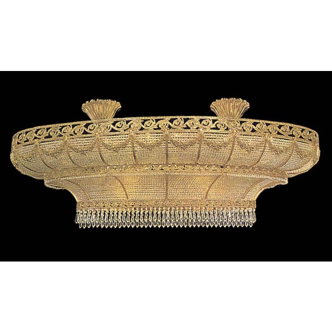 Entryway/ foyer crystal chandelier in gold plated finish