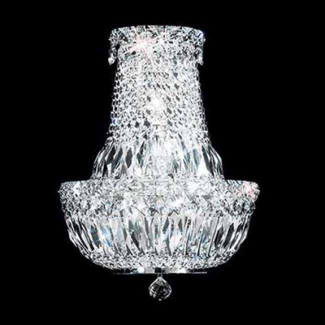 3 Light Prestige Tall Wall Sconce with polished chrome finish