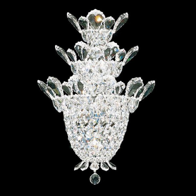 4 Light Trillane Wall Sconce in polished chrome finish