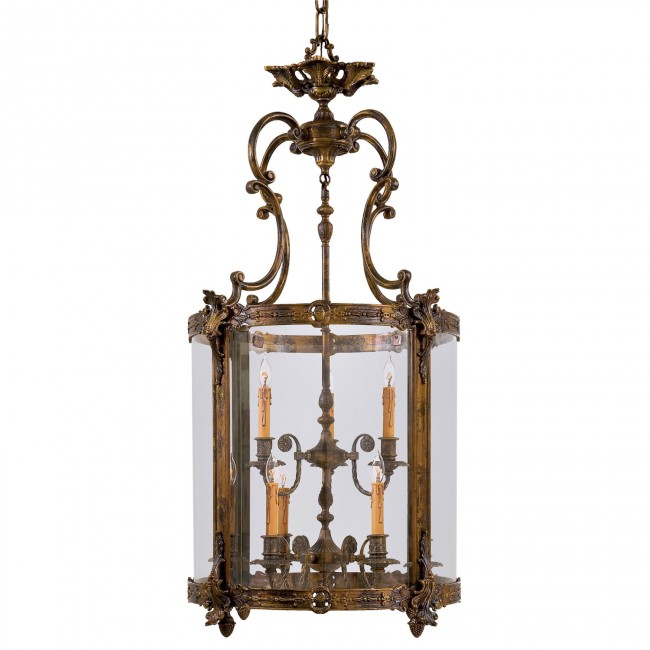 Bronze Patina Twenty-Five-Inch Pendant