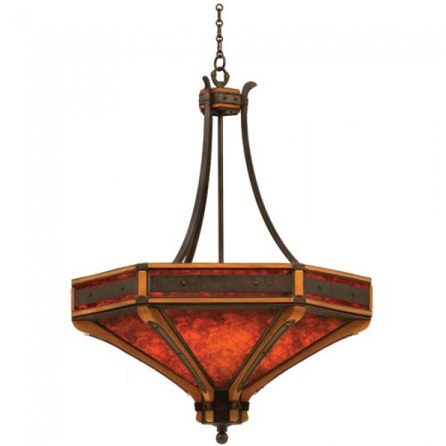 Aspen 36-Inch Iron Ring Pendant