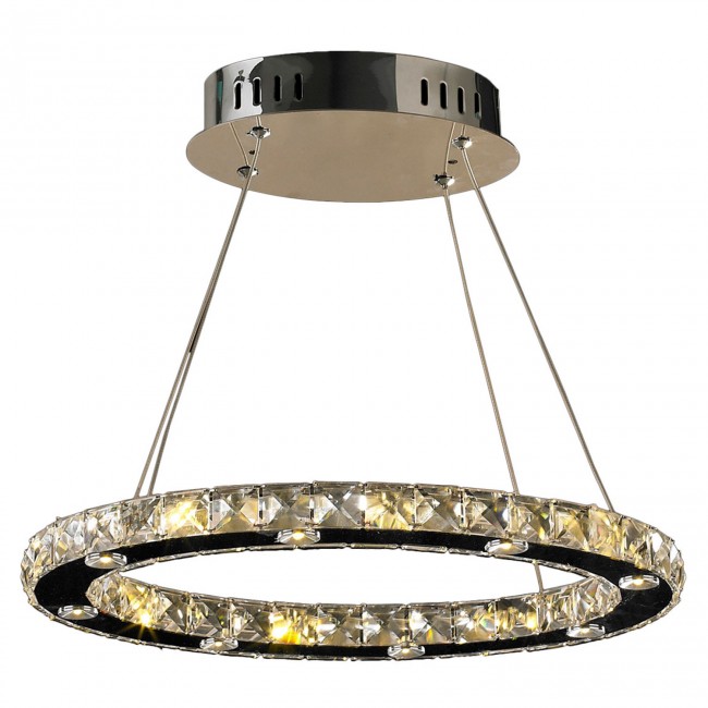 Corp Galaxy Polished Chrome Sixteen-Light LED Pendant