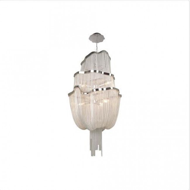 Chrome Six-Light Chandelier