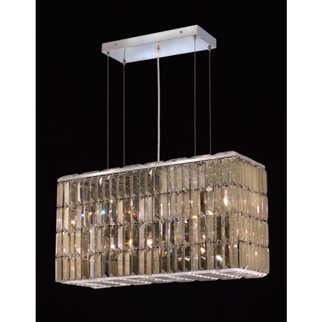 8 Light contemporary chandelier Chrome plated