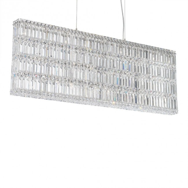 Contemporary Crystal Chandelier in polished chrome finish