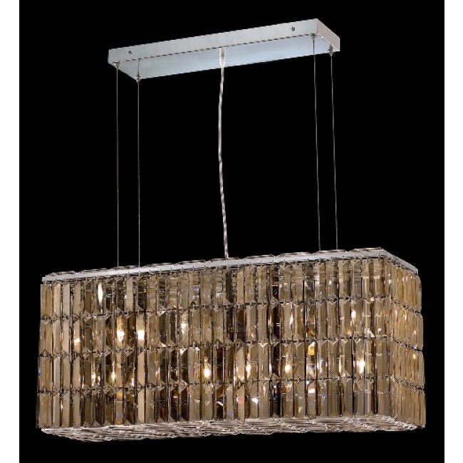 8 Light contemporary chandelier Chrome plated