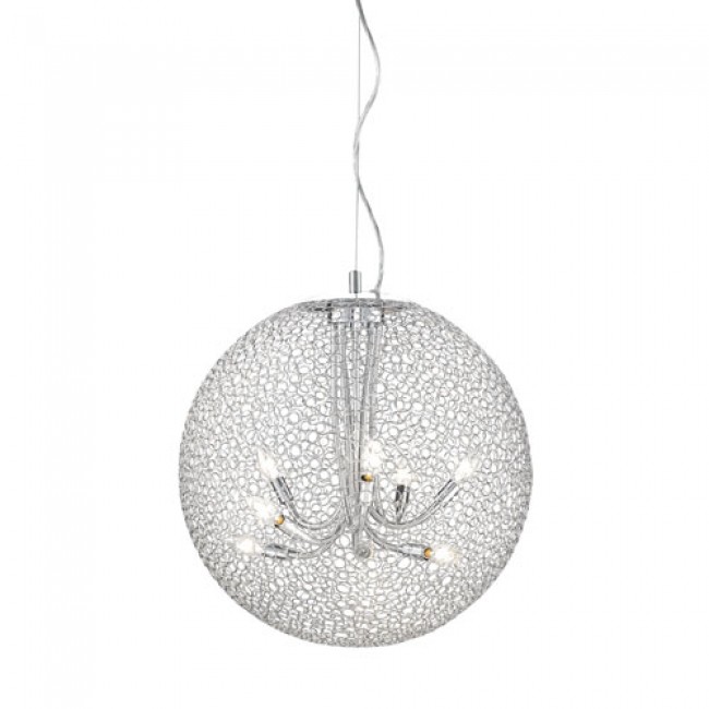 Chrome Eight Light Pendant