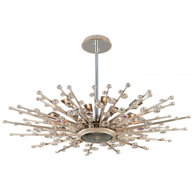 Silver Leaf 17-Light Pendant