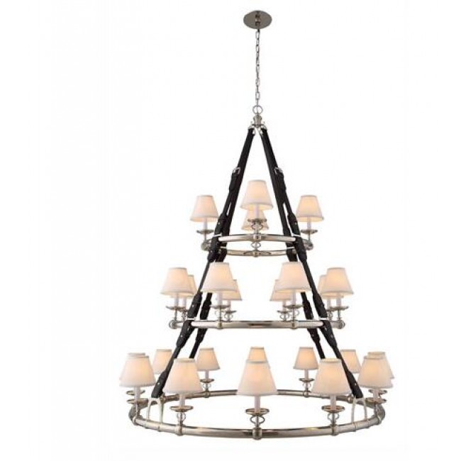 Nickel 24-Light Chandelier