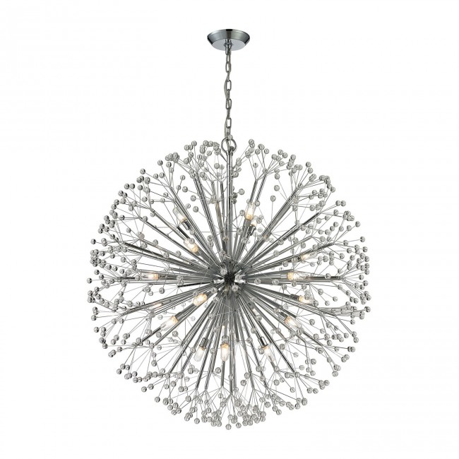 Starburst Polished Chrome 19-Light Pendant