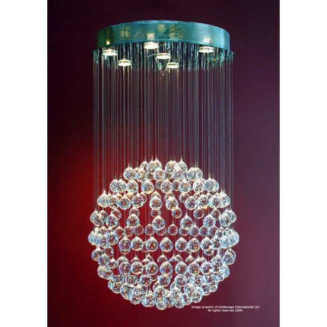 7 Light Galactic Crystal Chandelier