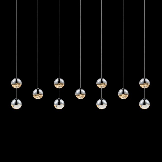 Polished Chrome 11-Light LED Pendant