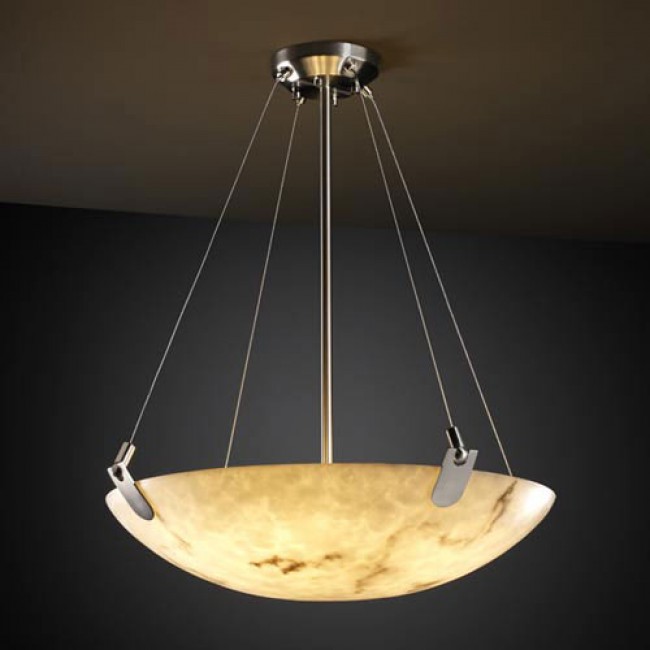 Design Group LumenAria 36-Inch Bowl 6000 Lumen LED Pendant with U-Clips