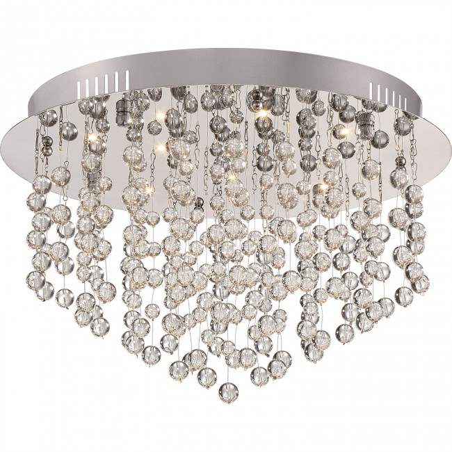 Polished Chrome 16-Inch LED Flush Mount