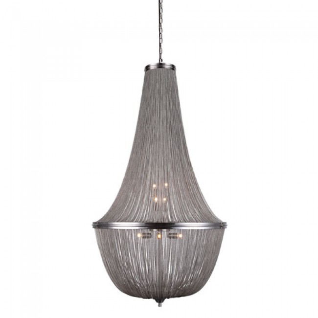 Paloma Pewter 30-Inch 10-Light Chandelier