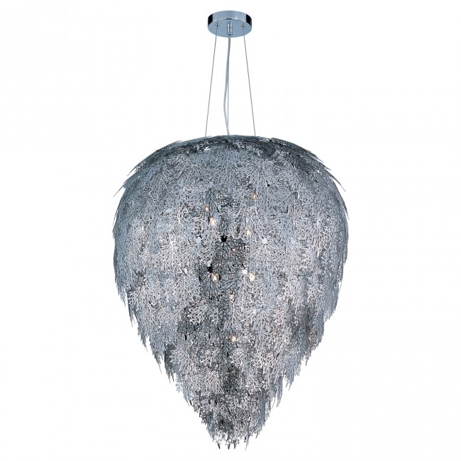 International Vineyard Polished Chrome Nine-Light Pendant