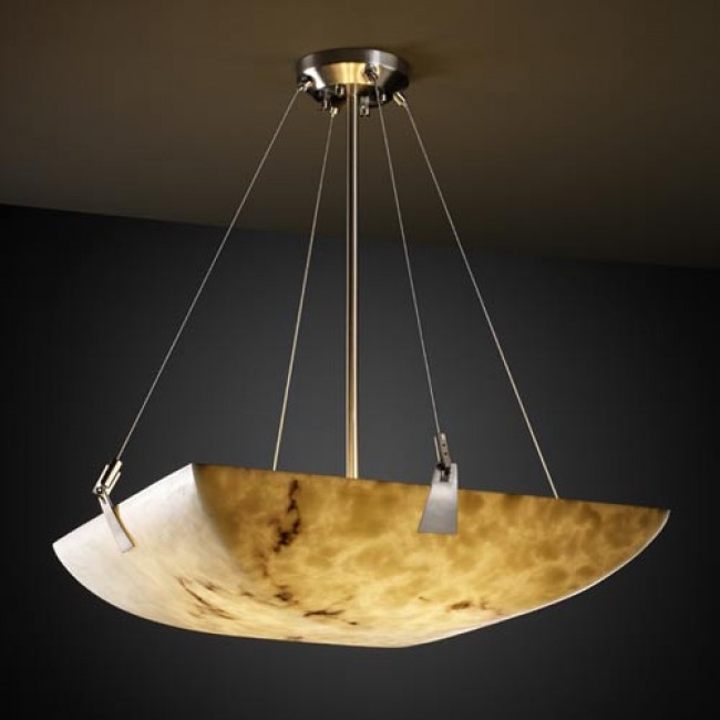 Design Group LumenAria 36-Inch Bowl Pendant with Tapered Clips