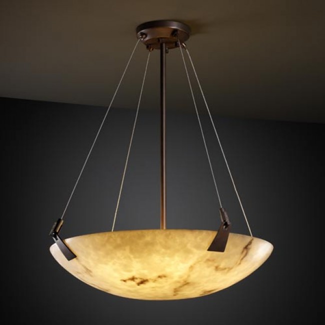 Design Group LumenAria 36-Inch Bowl Pendant with Tapered Clips