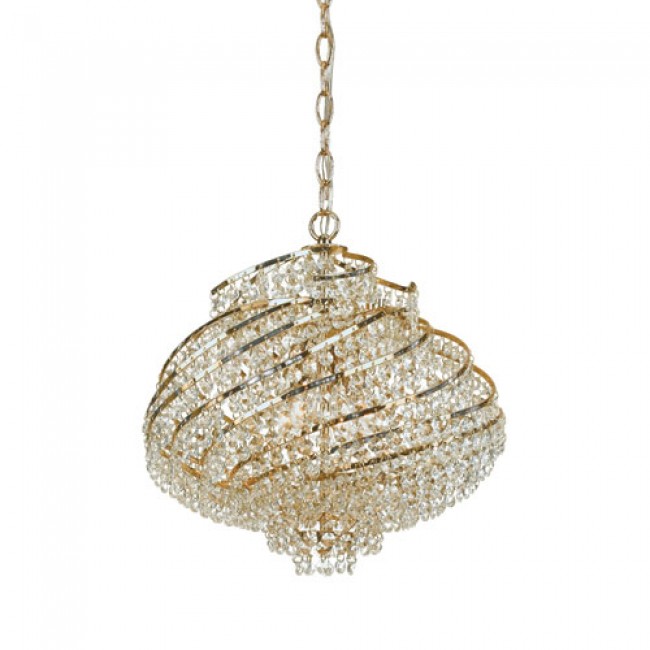 Gold Plated Four-Light Mini Chandelier by Elements
