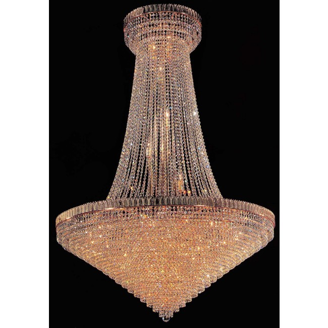 Entryway chandelier / foyer chandelier in gold plated finish