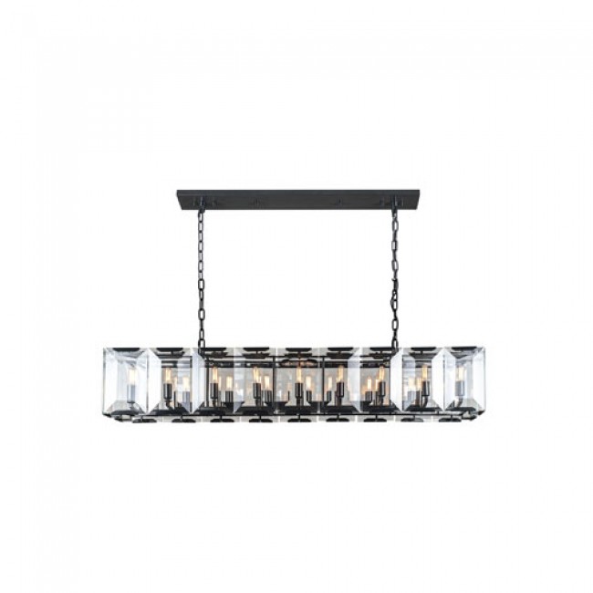 Monaco Matte Black 13-Inch 18-Light Pendant
