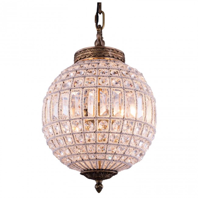 Olivia French Gold One-Light Pendant with Royal Cut Clear Crystals
