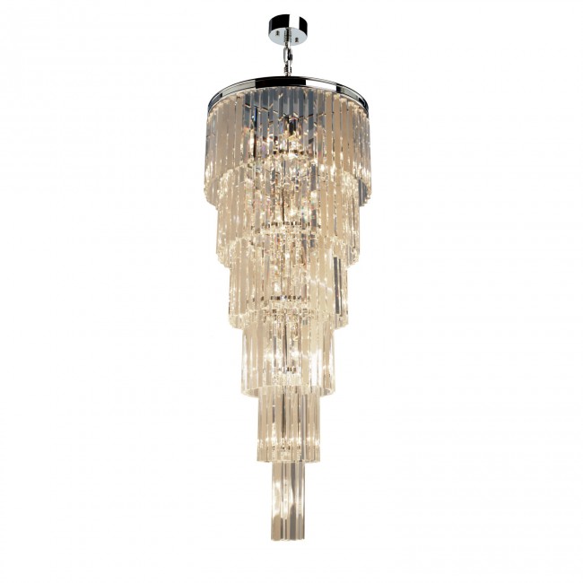 Chrome 17-Light Pendant