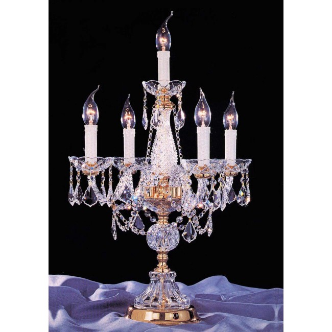 Gold plated 5 Lights Bohemian table lamp