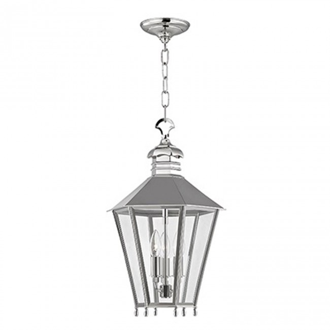 Polished Nickel Three Light Pendant