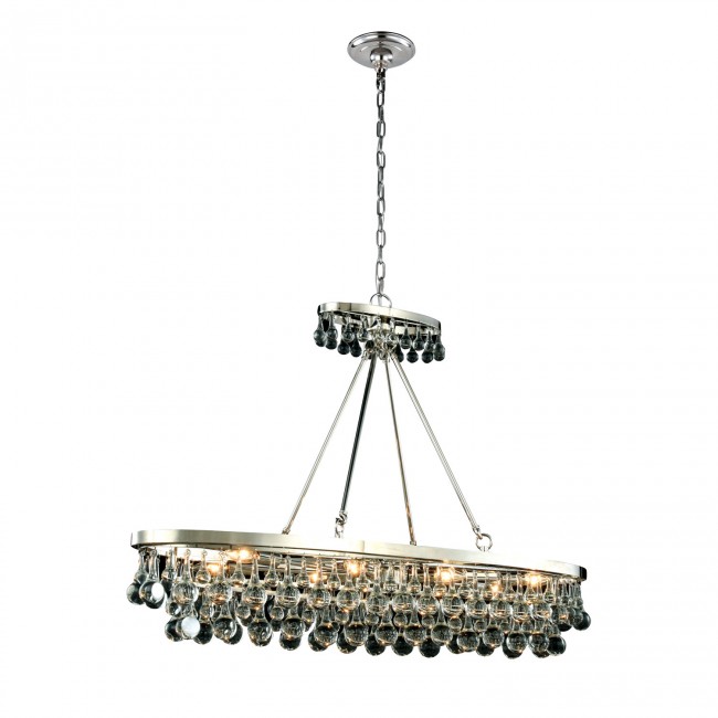 Bettina Polished Nickel Eight-Light 44-Inch Pendant