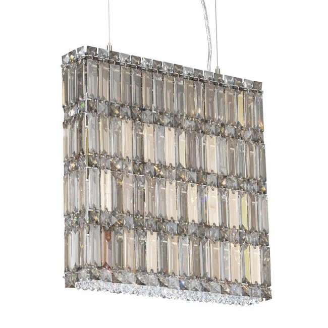 Contemporary Crystal Chandelier in polished chrome finish