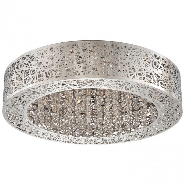 George Kovacs Chrome LED 24-Inch Flush Mount