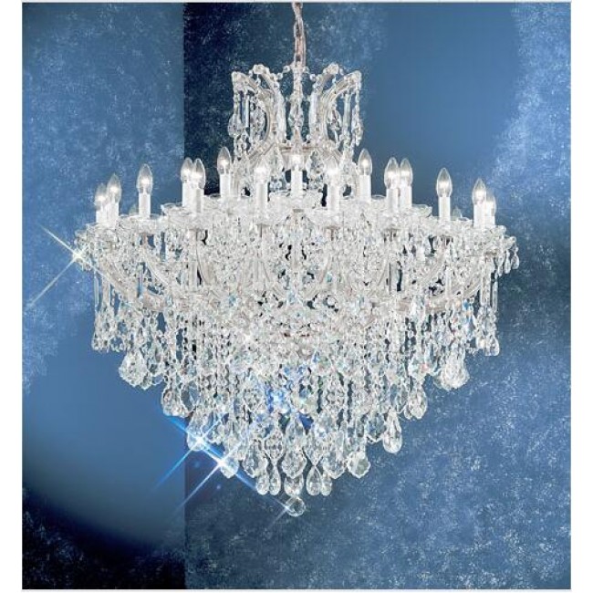 Chrome Thirty One-Light Chandelier
