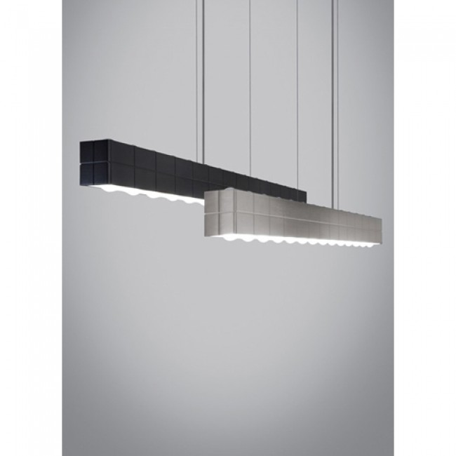 Biza Satin Nickel LED Linear Suspension Pendant