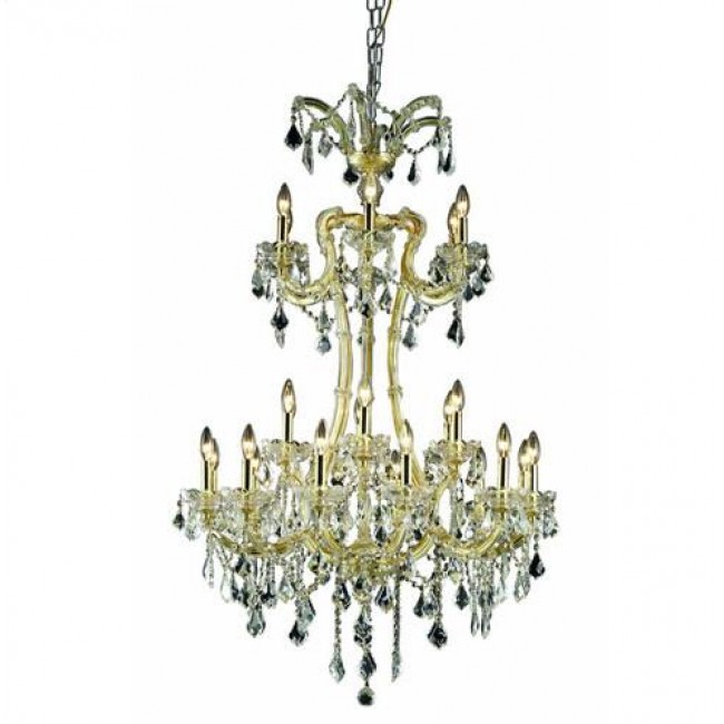 Gold 24 Light 50-in Chandelier