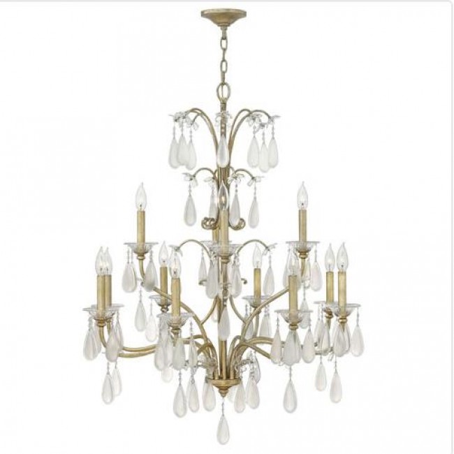 Gold 12-Light Chandelier