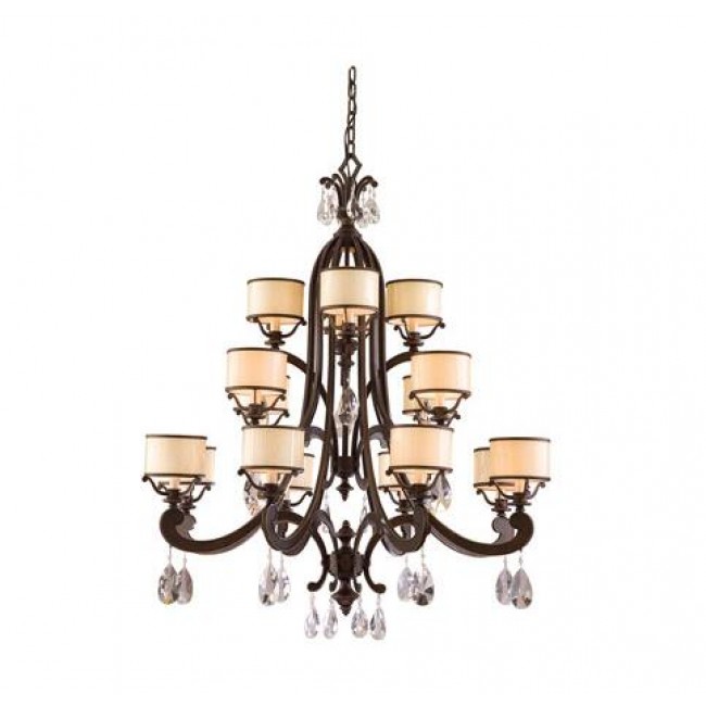 Bronze 16-Light Chandelier