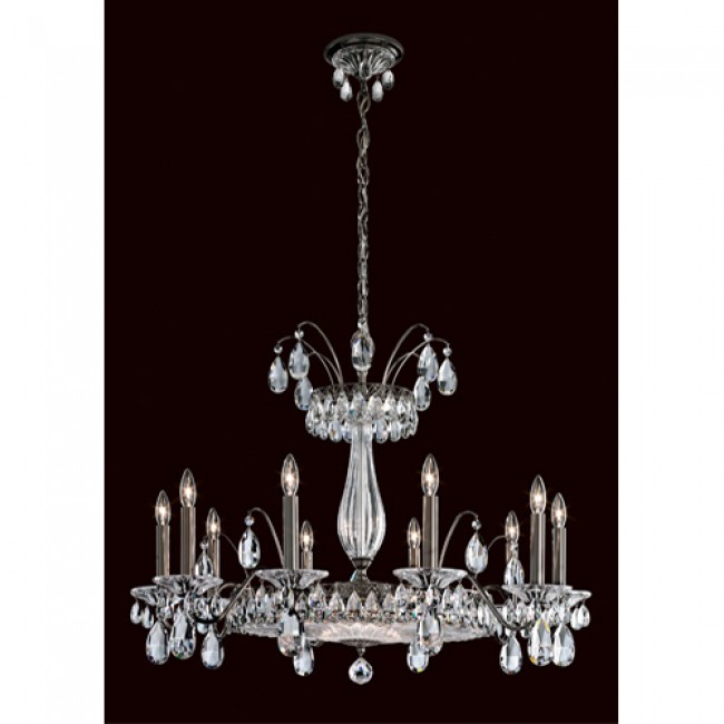  Black Pearl 13-Light Chandelier with Clear Heritage Crystal