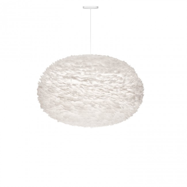 Inc Eos XXL White Pendant with White Canopy