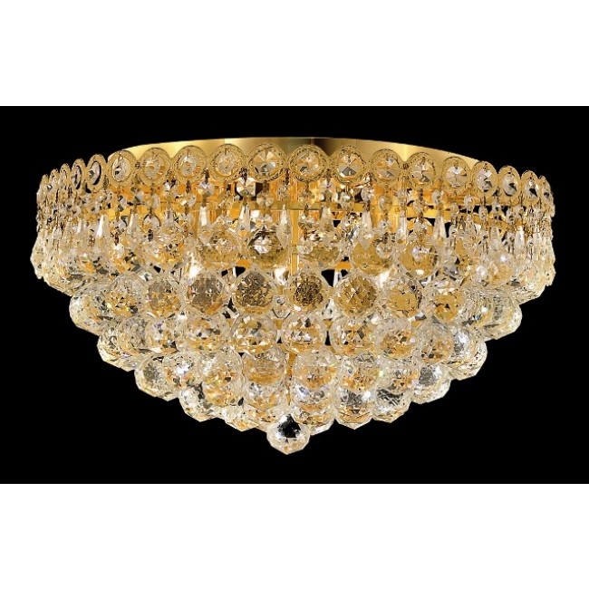 4 light flush mount crystal ceiling light droped with crystal ball