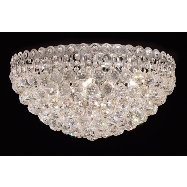 9 light flush mount crystal ceiling light droped with crystal ball