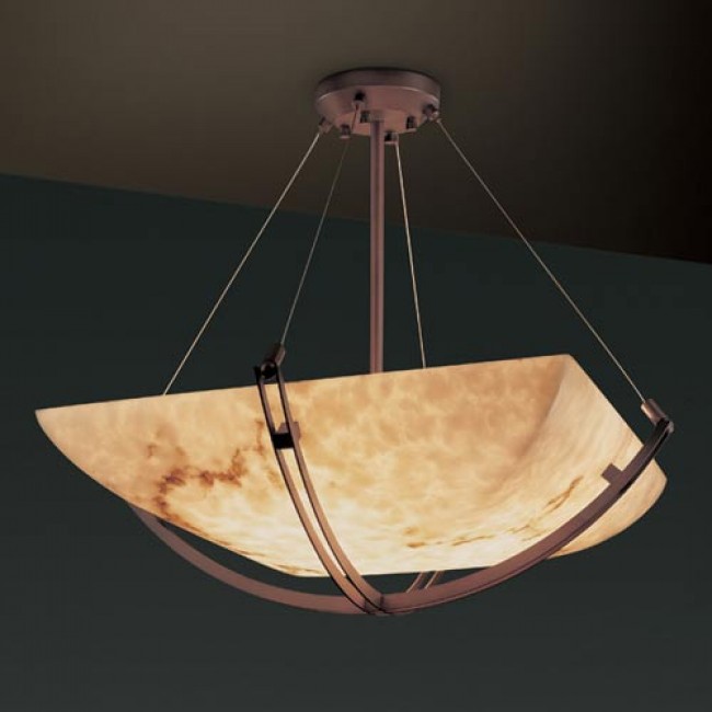 Design Group LumenAria 48-Inch Bowl Pendant with Crossbar
