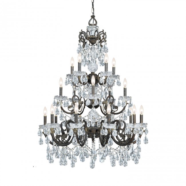 Legacy English Bronze 34.5-Inch 20-Light Chandelier