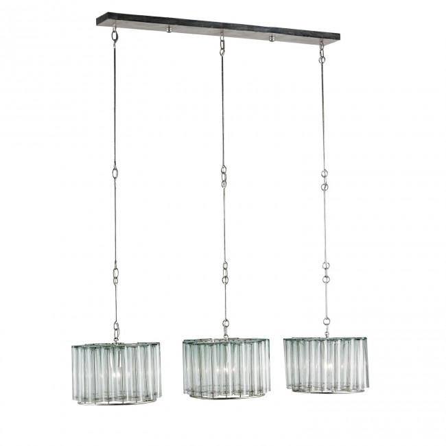 Silver Leaf Three-Light Multi Light Pendant