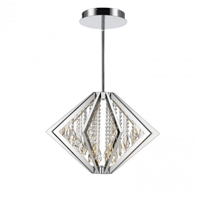 Bezel Chrome 26-Inch LED Pendant