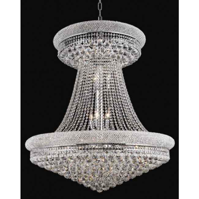 28 Light crystal chandelier dress with crystal ball chrome plated