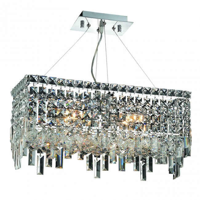 Maxim Chrome Four-Light 10-Inch Pendant with Royal Cut Clear Crystal