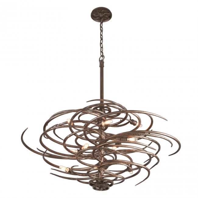 Bronze 10-Light Extra Large Pendant