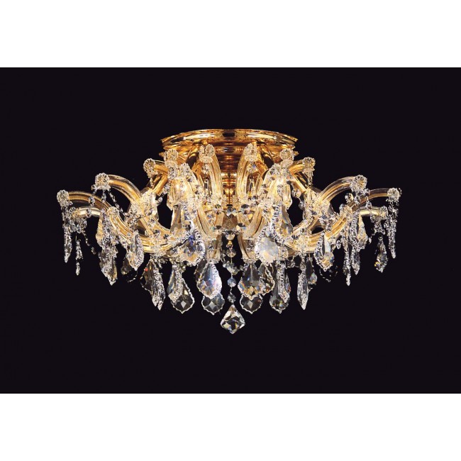 4 Lights Maria Theresa crystal chandelier dressed with clear crystal